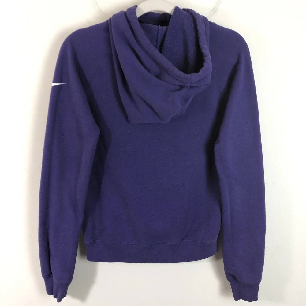 Nike Baltimore Ravens NFL Team Apparel Hoodie Sweatshirt High Neck Purple Sz S